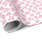 Leopard-Punkt in Rosa Geschenkpapier (Rolleneckpunkt)