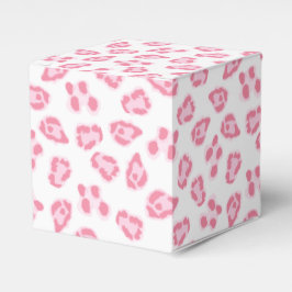 Leopard-Punkt in Rosa Geschenkschachtel