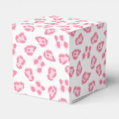 Leopard-Punkt in Rosa Geschenkschachtel (Rückseite)