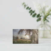 Leopard-Puppe in einer Baum-Visitenkarte Visitenkarte (Stehend Vorderseite)