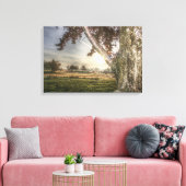 Leopard Puppe in einer Baumkanvas-Printwerbung Leinwanddruck (Insitu (Wohnzimmer))