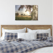 Leopard Puppe in einer Baumkanvas-Printwerbung Leinwanddruck (Insitu (Schlafzimmer))