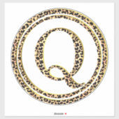 Leopard Q Aufkleber (Blatt)