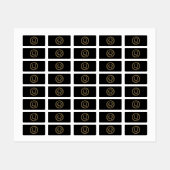 Leopard Q Etiketten (Blatt)