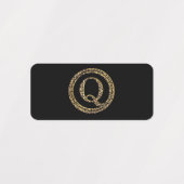 Leopard Q Etiketten (Design 1)