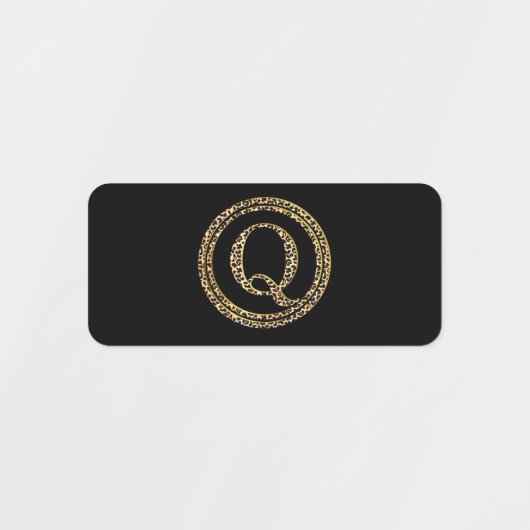 Leopard Q Etiketten (Design 2)