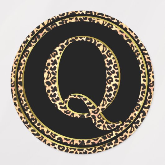 Leopard Q Etiketten (Design 3)