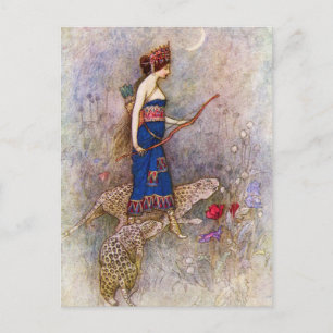 Leopard Queen Postcard Postkarte
