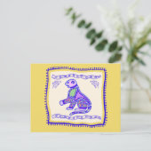 Leopard Quilt Postkarte (Stehend Vorderseite)