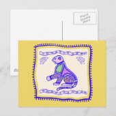 Leopard Quilt Postkarte (Vorne/Hinten)