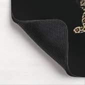 Leopard Rabbit Bunny Blows Gum Ostertag Mousepad (Ecke)