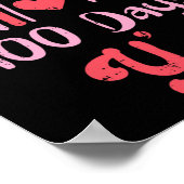 Leopard Rainbow 100 Days Yall 100th Day School Tea Poster (Ecke)