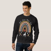 Leopard Rainbow Best Boxer Mama Ever Dog Mutter Sweatshirt (Vorne ganz)