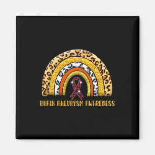 Leopard Rainbow Brain Aneurysm Krieger Magnet