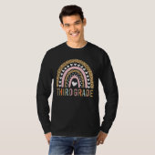 Leopard Rainbow Dritter Lehrer T-Shirt (Vorne ganz)