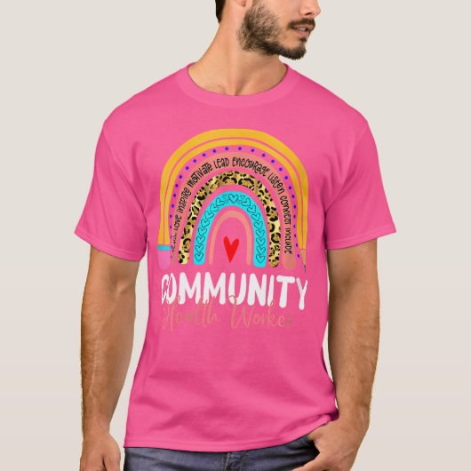 Leopard Rainbow Heathrow T-Shirt (Vorderseite)