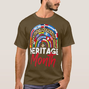 Leopard Rainbow Hispanic Heritage Month Shirt
