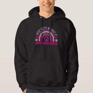 Leopard Rainbow Hund Groomer Stylist G Hoodie