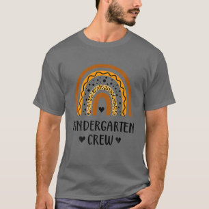 Leopard Rainbow Kindergarten Erster Tag T-Shirt