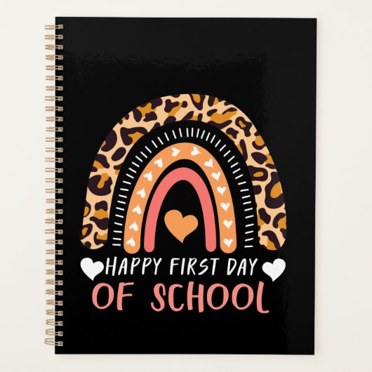 Leopard Rainbow Kindergarten Lehrer Planer (Vorderseite)