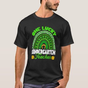 Leopard Rainbow One Luck Kindergarten St P T-Shirt