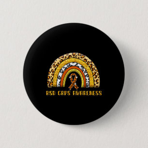 Leopard Rainbow Rsd Crps Warrior Button