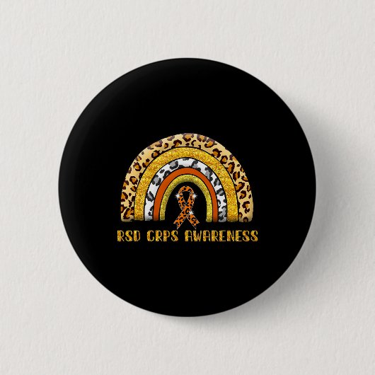 Leopard Rainbow Rsd Crps Warrior Button (Vorderseite)