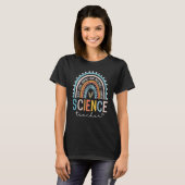 Leopard Rainbow Science Teacher First Day Of Sch T-Shirt (Vorne ganz)