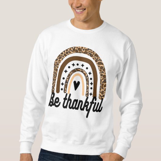 LEOPARD RAINBOW - SEHR DANKBAR SWEATSHIRT (Vorderseite)