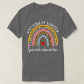 Leopard Rainbow Special Education Funny 100 Days O T-Shirt (Design vorne)