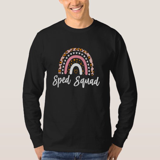 Leopard Rainbow Sped Squad T-Shirt (Vorderseite)