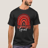 Leopard Rainbow Support Squad Sickle Cell Awarenes T-Shirt (Vorderseite)