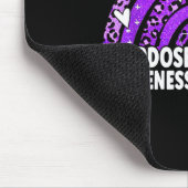 Leopard Rainbow Überdosierung Monat Lila Mousepad (Ecke)