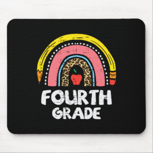 Leopard Rainbow Vierte Klasse 4. Mousepad