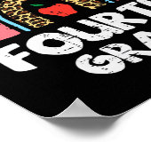 Leopard Rainbow Vierte Klasse 4. Poster (Ecke)
