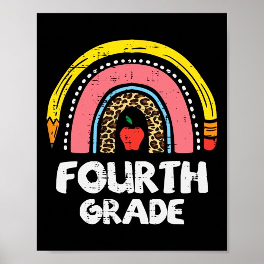 Leopard Rainbow Vierte Klasse 4. Poster (Vorne)