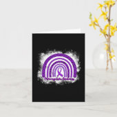 Leopard Rainbow Warrior Fibromyalgie Bewusstsein Karte (Gelbe Blume)