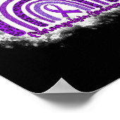 Leopard Rainbow Warrior Fibromyalgie Bewusstsein Poster (Ecke)