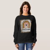 Leopard Rainbow Work Liebe Sweatshirt (Vorne ganz)