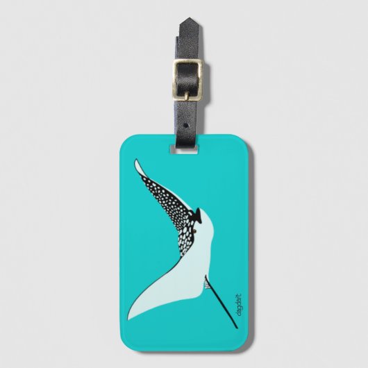 Leopard Ray Gepäckanhänger (Vorderseite Vertikal)