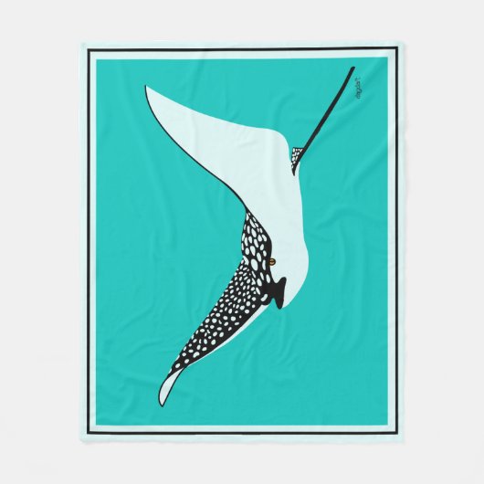 Leopard Ray Throw Blanket Fleecedecke (Vorderseite)