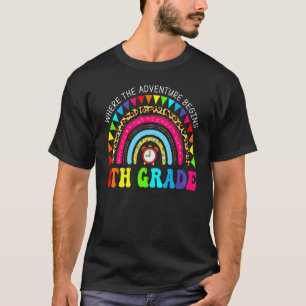 Leopard Regenbogen 8. Klasse, wo das Abenteuer beg T-Shirt
