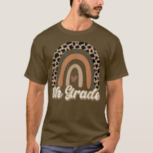 Leopard Regenbogen 8. Klasse, Zurück zur Schule T T-Shirt