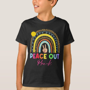 Leopard Regenbogen Frieden vor dem letzten Schulta T-Shirt