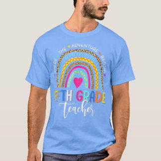 Leopard Regenbogen Fünfte Klasse, in der das Abent T-Shirt