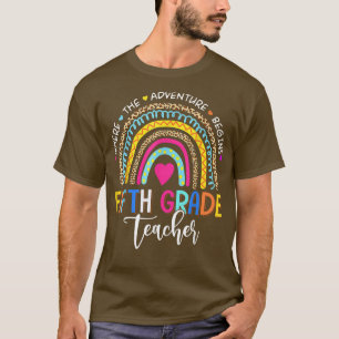 Leopard Regenbogen Fünfte Klasse, in der das Abent T-Shirt