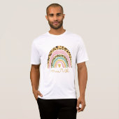 Leopard Regenbogen Gelb, Krankenschwester Männer F T-Shirt (Vorne ganz)