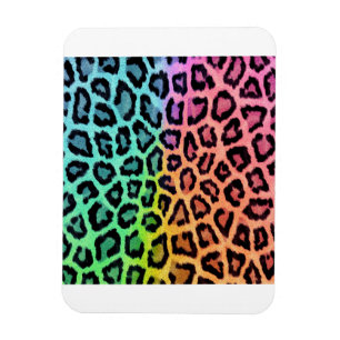 Leopard Regenbogen Hintergrund Magnet