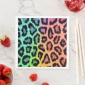 leopard regenbogen hintergrund serviette (Beispiel)