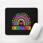 Leopard Regenbogen Kindergarten Lehrer Erster Tag Mousepad (Mit Mouse)